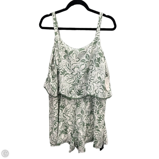 Romper By Naif In Green & White, Size: 2x