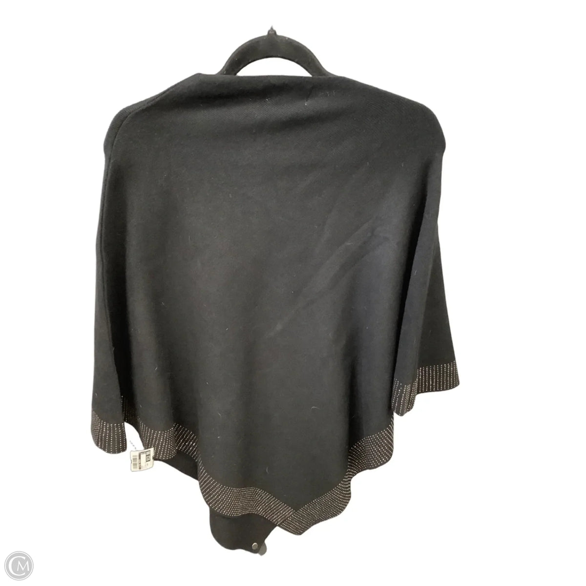 Poncho By Clothes Mentor In Black, Size: Osfm