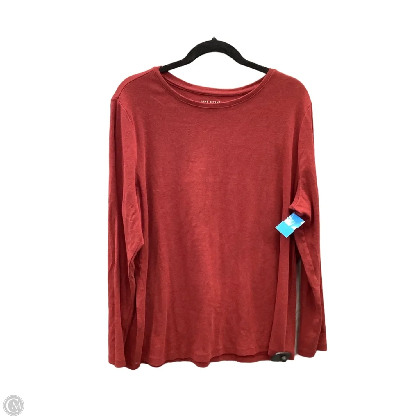 Top Long Sleeve Basic By Lane Bryant In Red, Size: Xxl