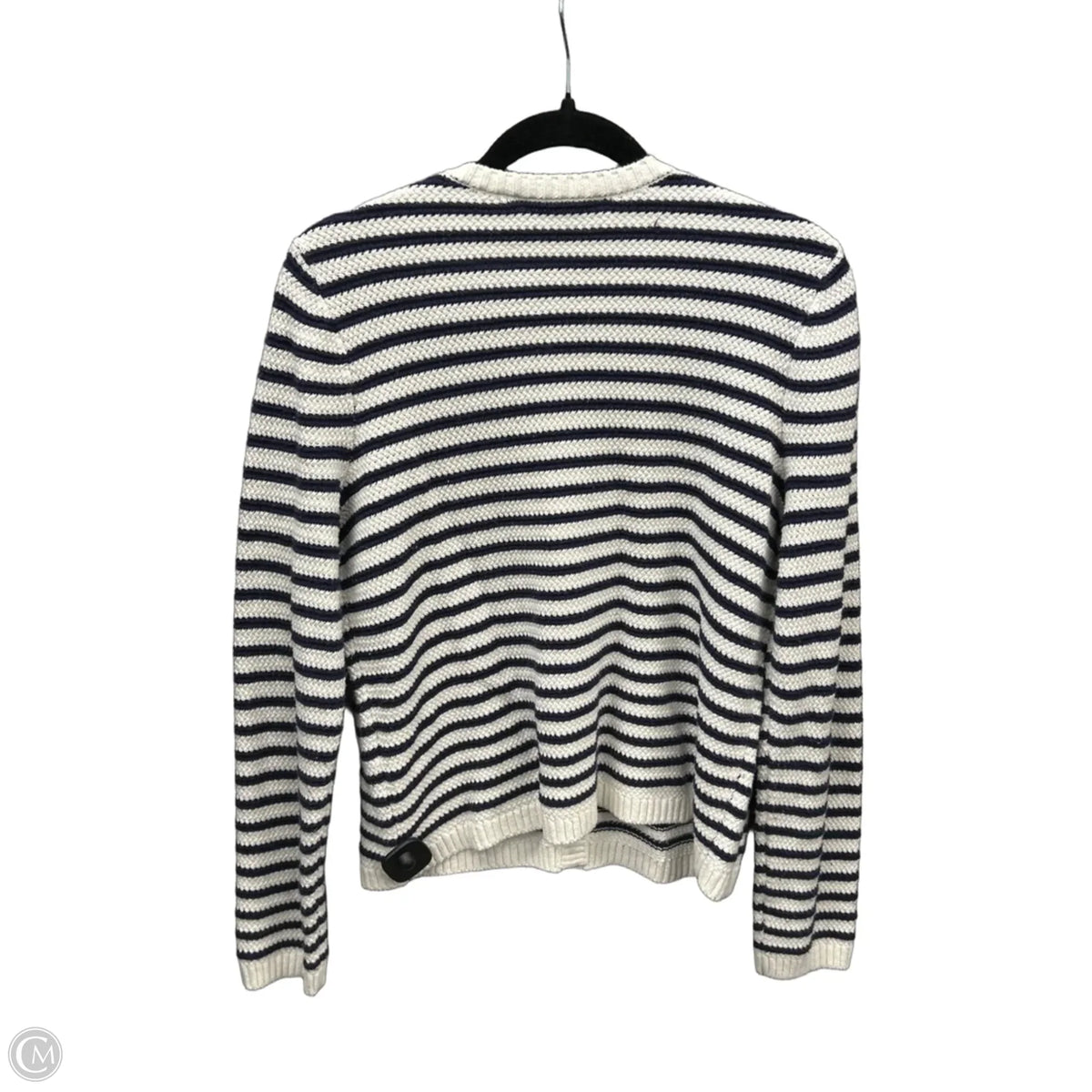 Sweater By Nine West In Striped Pattern, Size: L