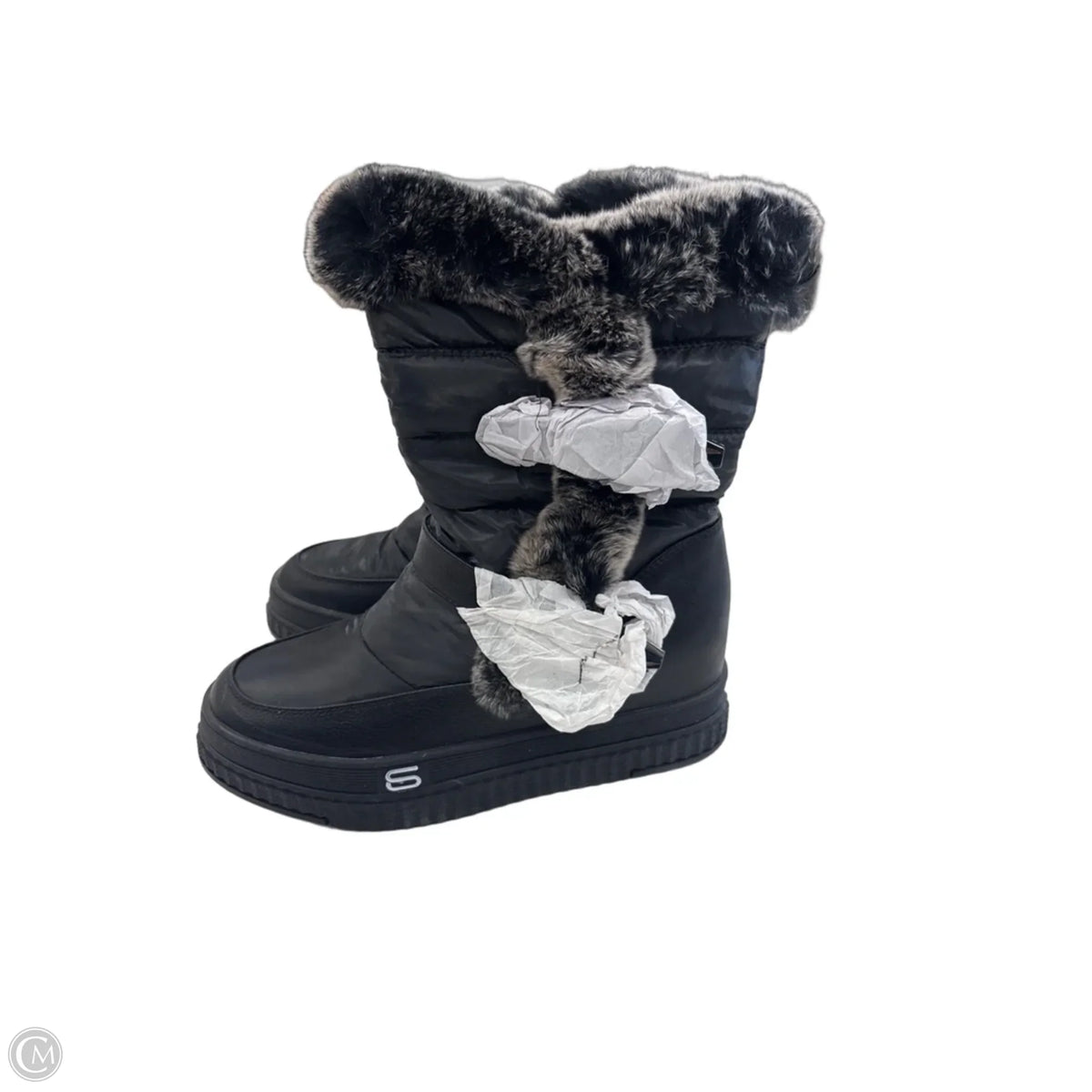 Boots Snow By Clothes Mentor In Black, Size: 7