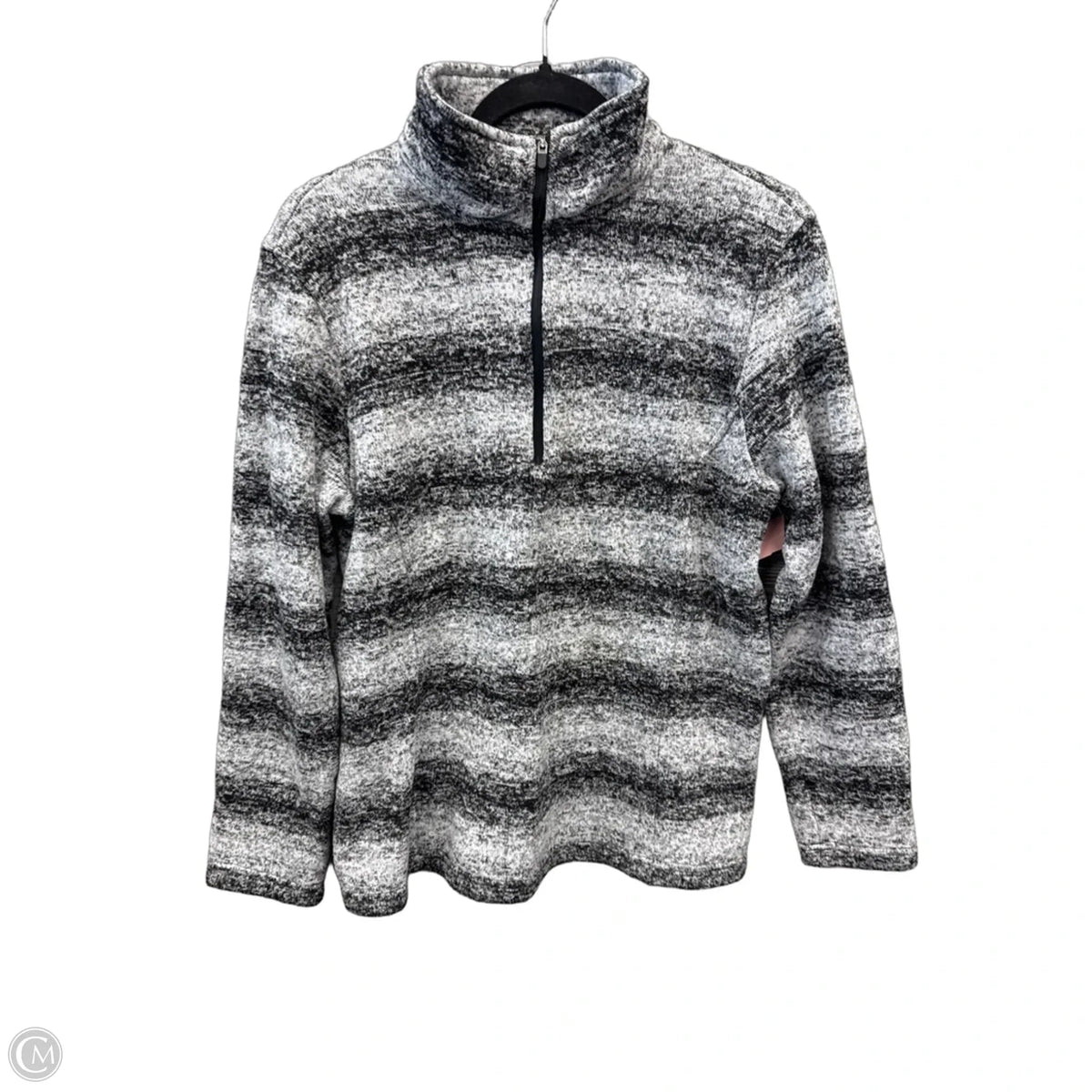 Sweatshirt Collar By Lands End In Beige, Size: L