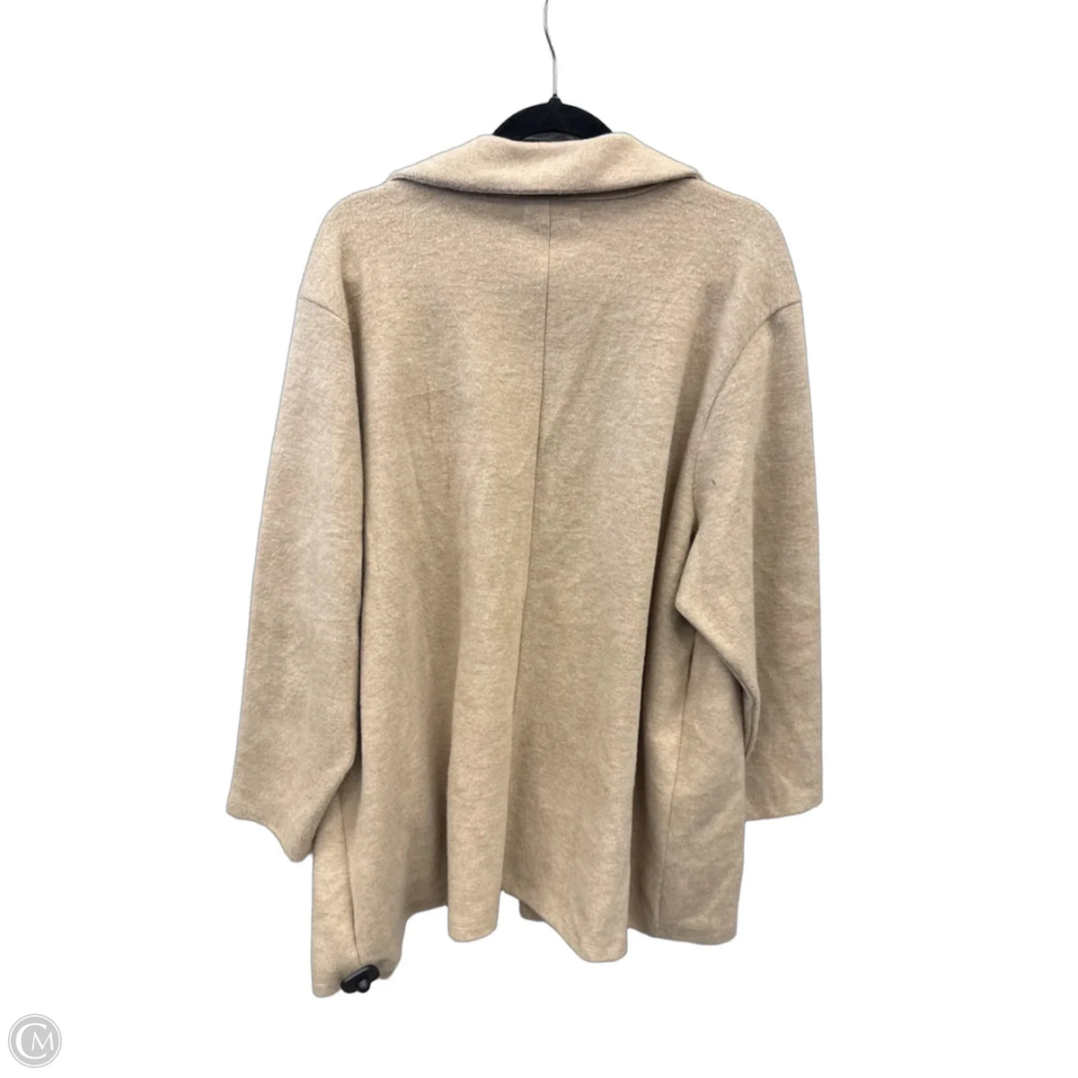 Jacket Fleece By Dictionary In Tan, Size: 3x