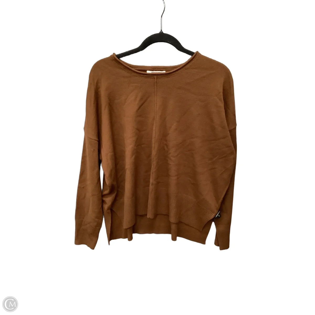 Tunic Long Sleeve By Double Zero In Brown, Size: M
