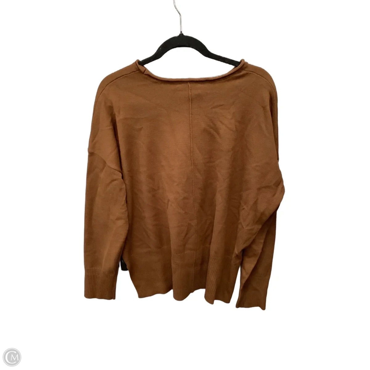 Tunic Long Sleeve By Double Zero In Brown, Size: M