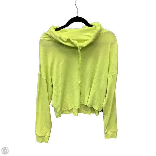 Athletic Top Long Sleeve Crewneck By Mono B In Green, Size: L
