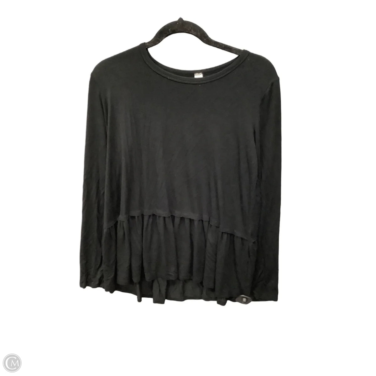 Top Long Sleeve By Mts In Black, Size: M