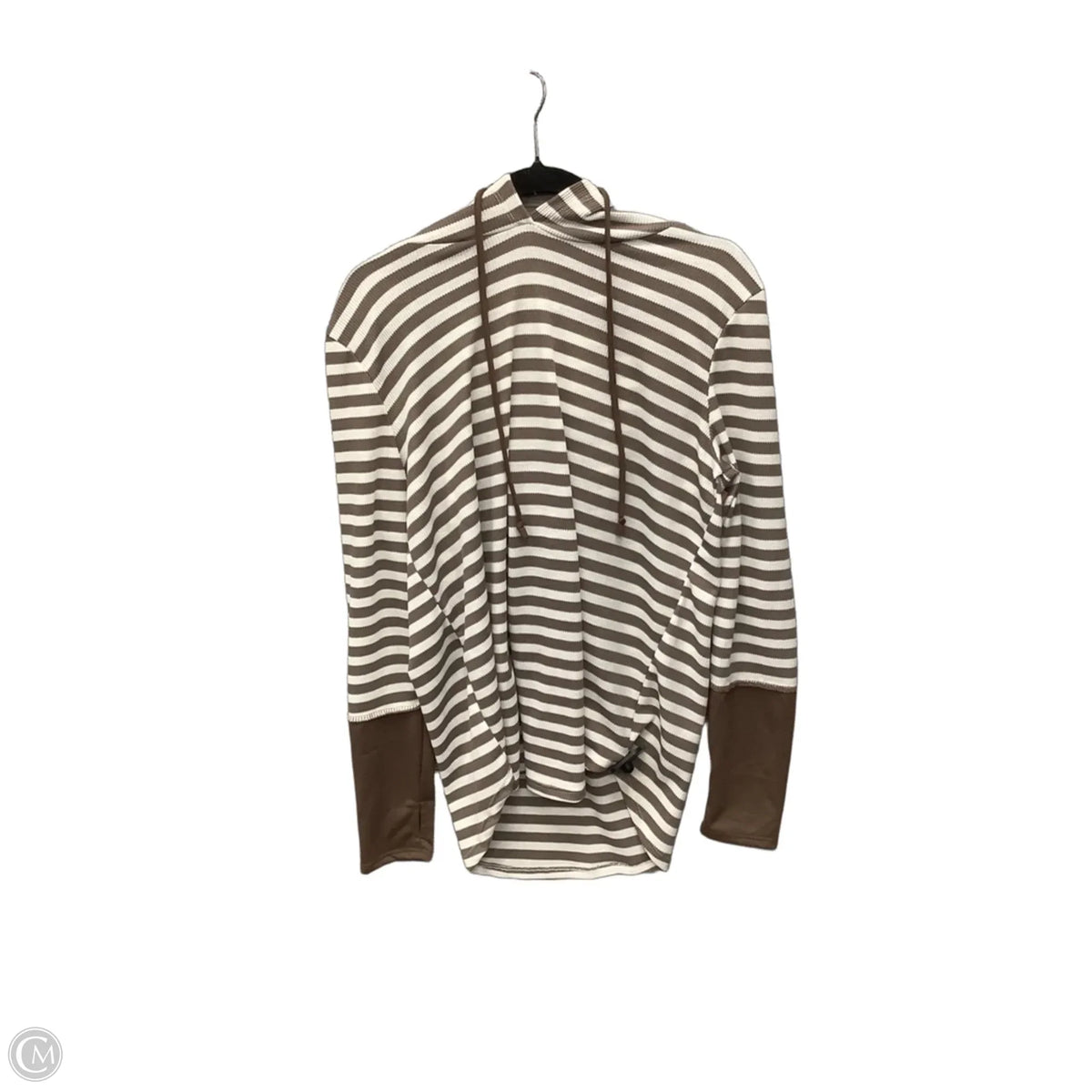 Top Long Sleeve By Bibi In Brown, Size: M