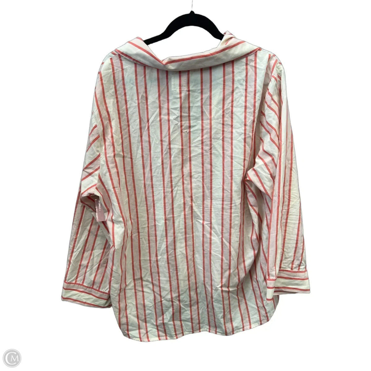 Top Long Sleeve By Aerie In Striped Pattern, Size: M