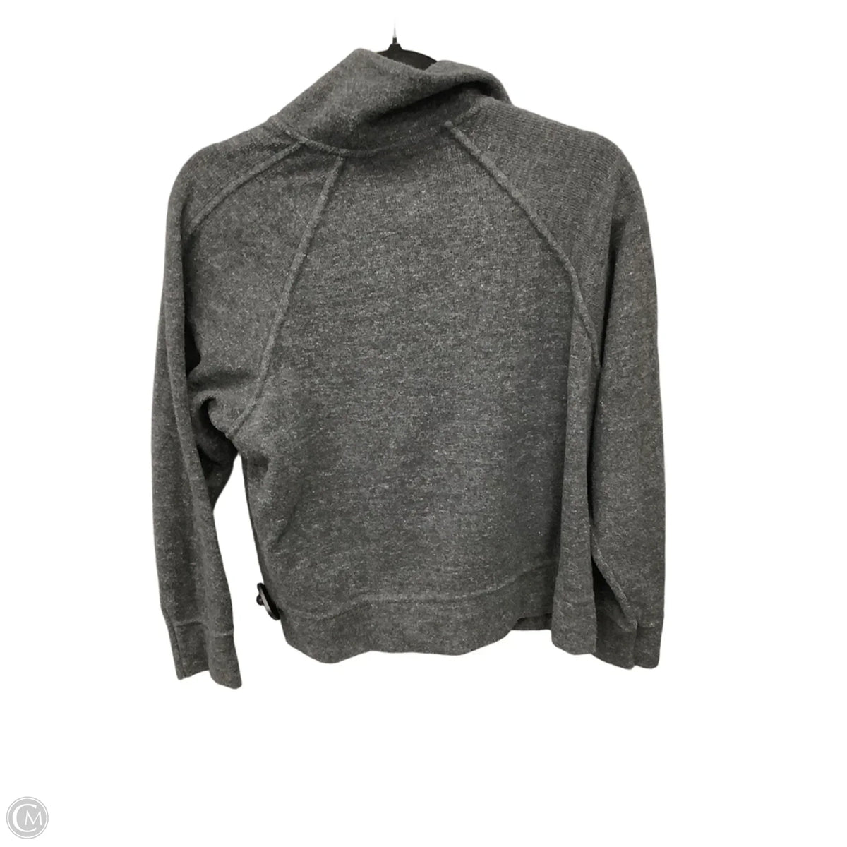 Sweatshirt Collar By Nike In Grey, Size: M
