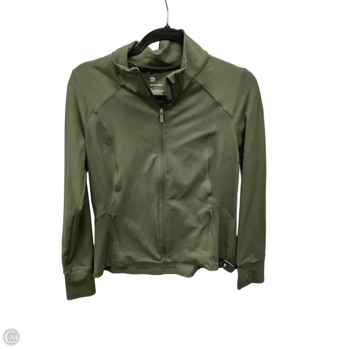 Athletic Jacket By All In Motion In Green, Size: M