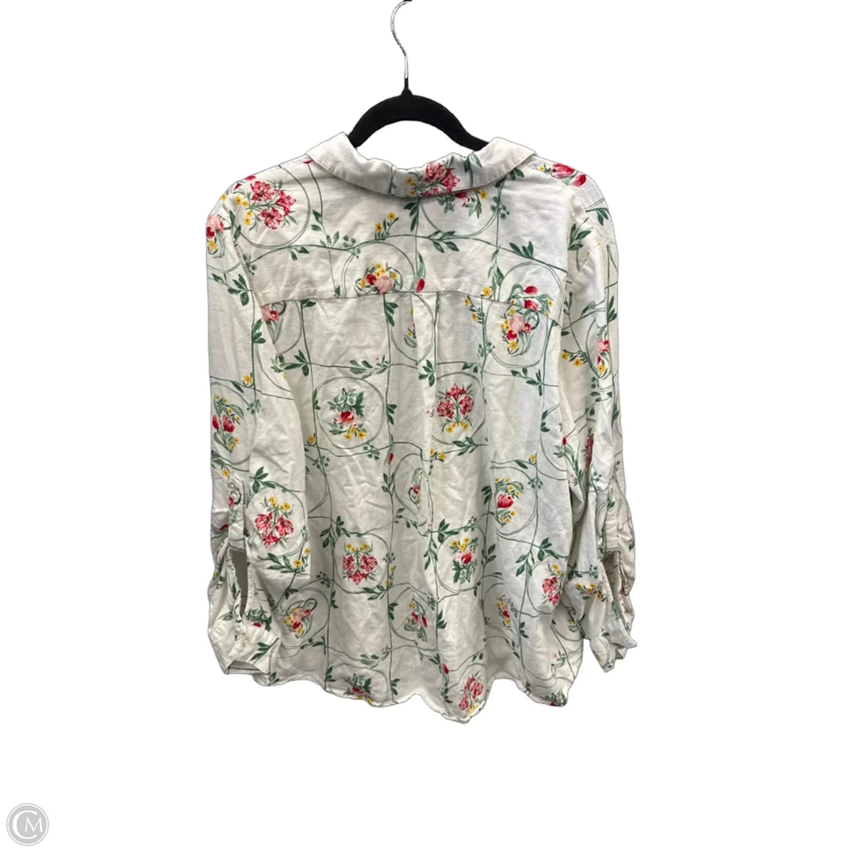 Top Long Sleeve By Cato In White, Size: 3x