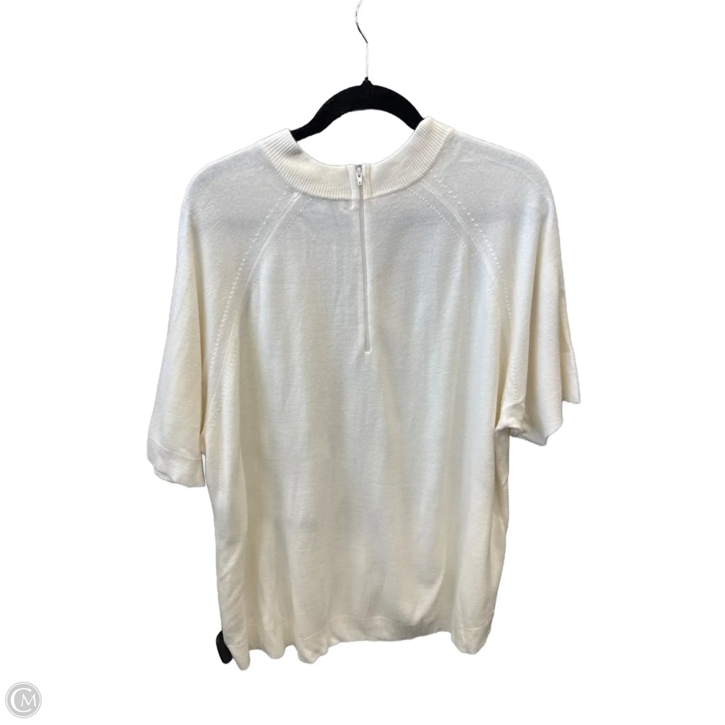 Sweater Short Sleeve By Mercer Street In Cream, Size: 3x