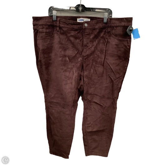 Pants Corduroy By Old Navy In Maroon, Size: 24