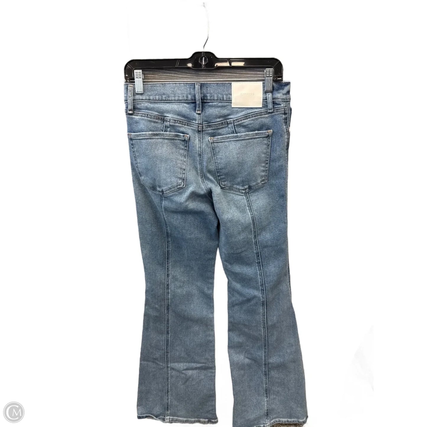 Jeans Flared By Express In Blue Denim, Size: 6