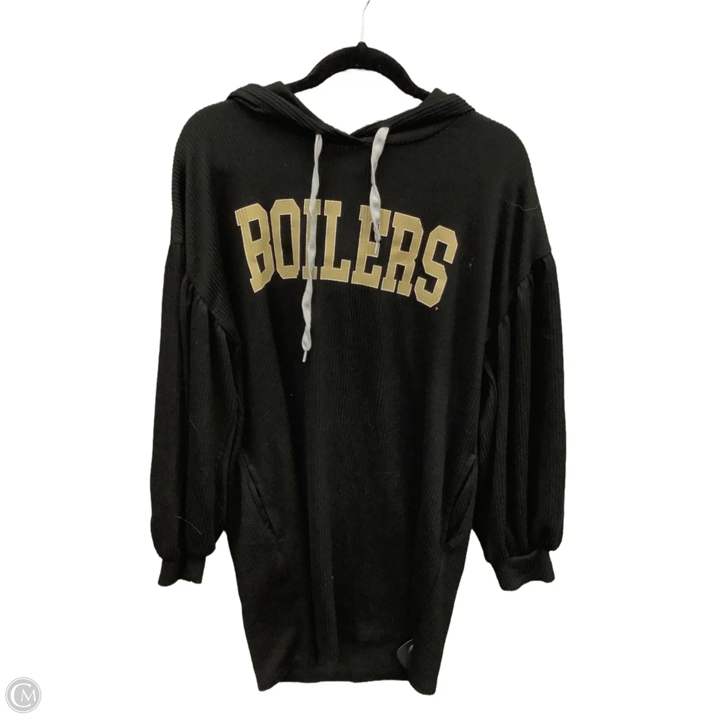 Sweatshirt Hoodie By Clothes Mentor In Black, Size: L