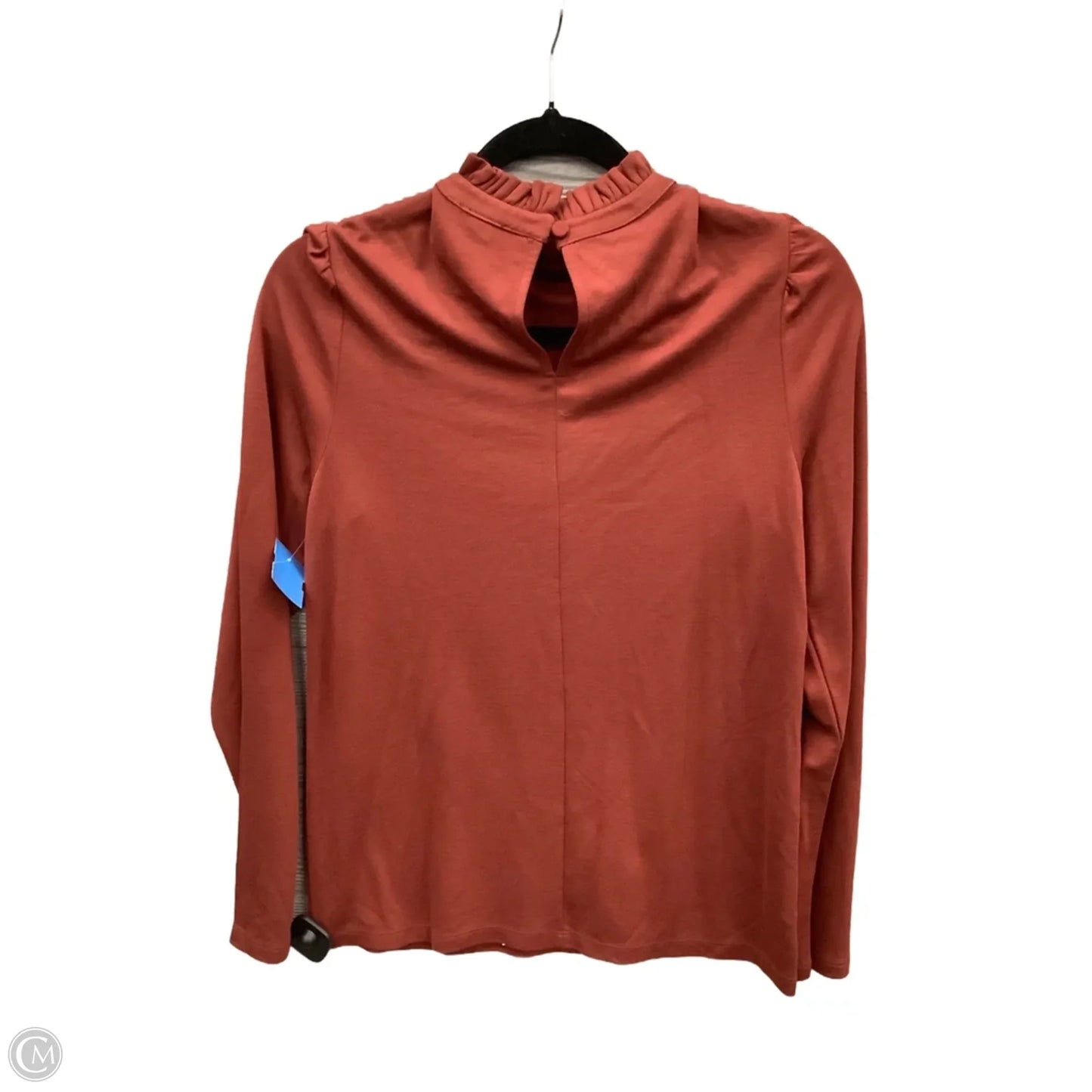 Top Long Sleeve By Ann Taylor In Orange, Size: S