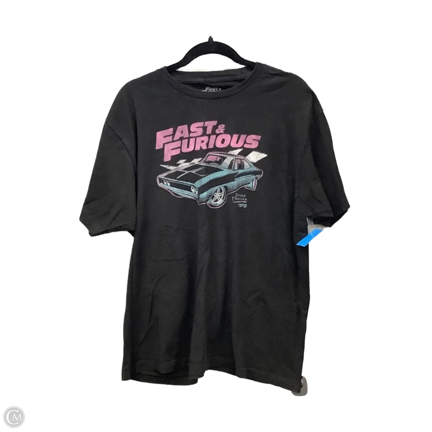 Top Short Sleeve By Clothes Mentor In Black, Size: Xl