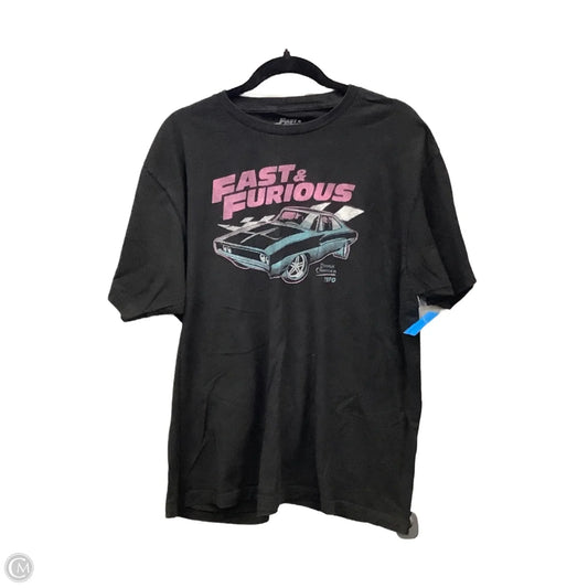 Top Short Sleeve By Clothes Mentor In Black, Size: Xl