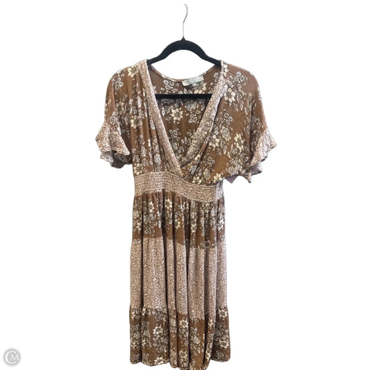 Dress Casual Midi By J Gee In Floral Print, Size: Mp