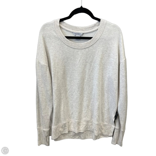 Top Long Sleeve By Athleta In White, Size: M
