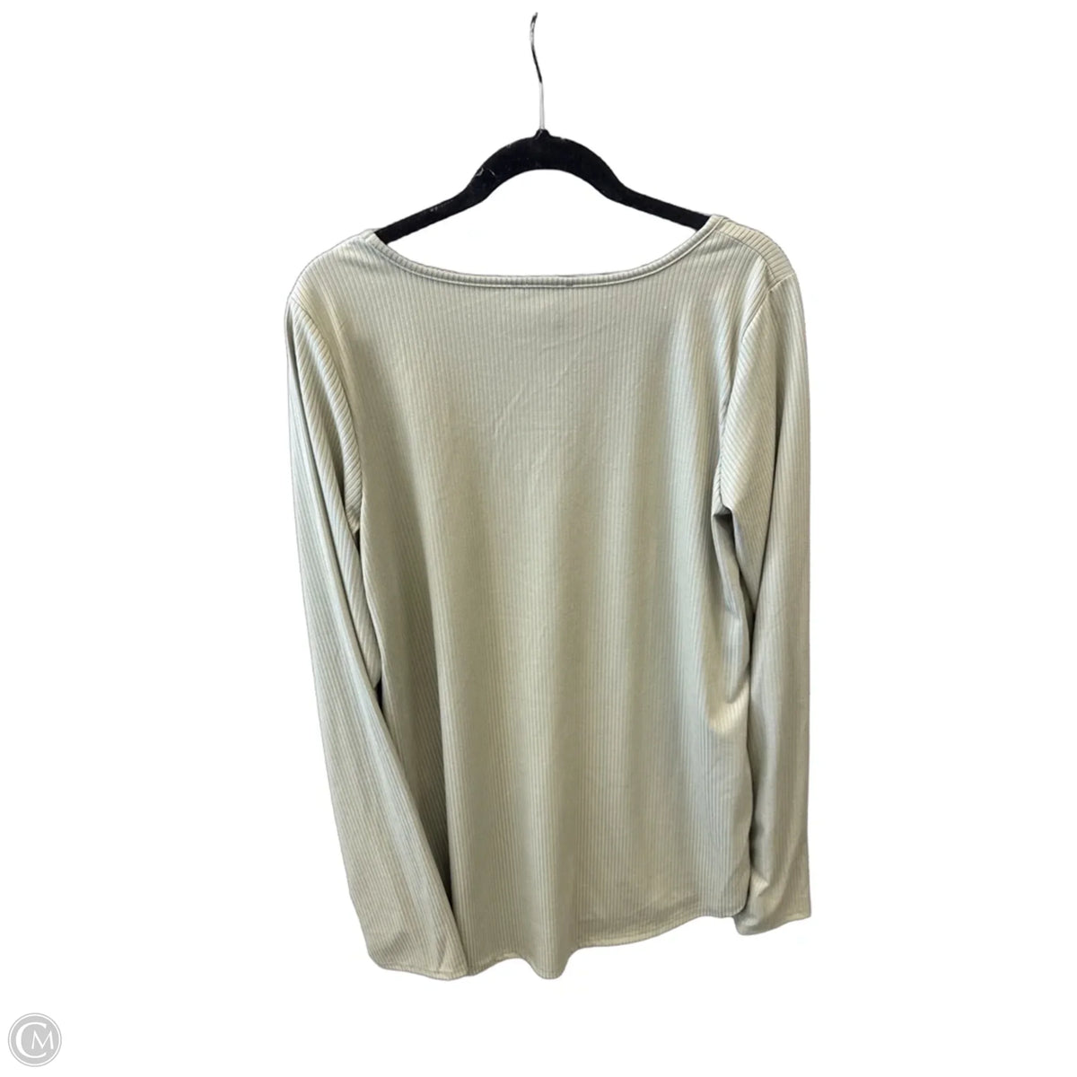 Top Long Sleeve Basic By Heimish Usa In Green, Size: 1x