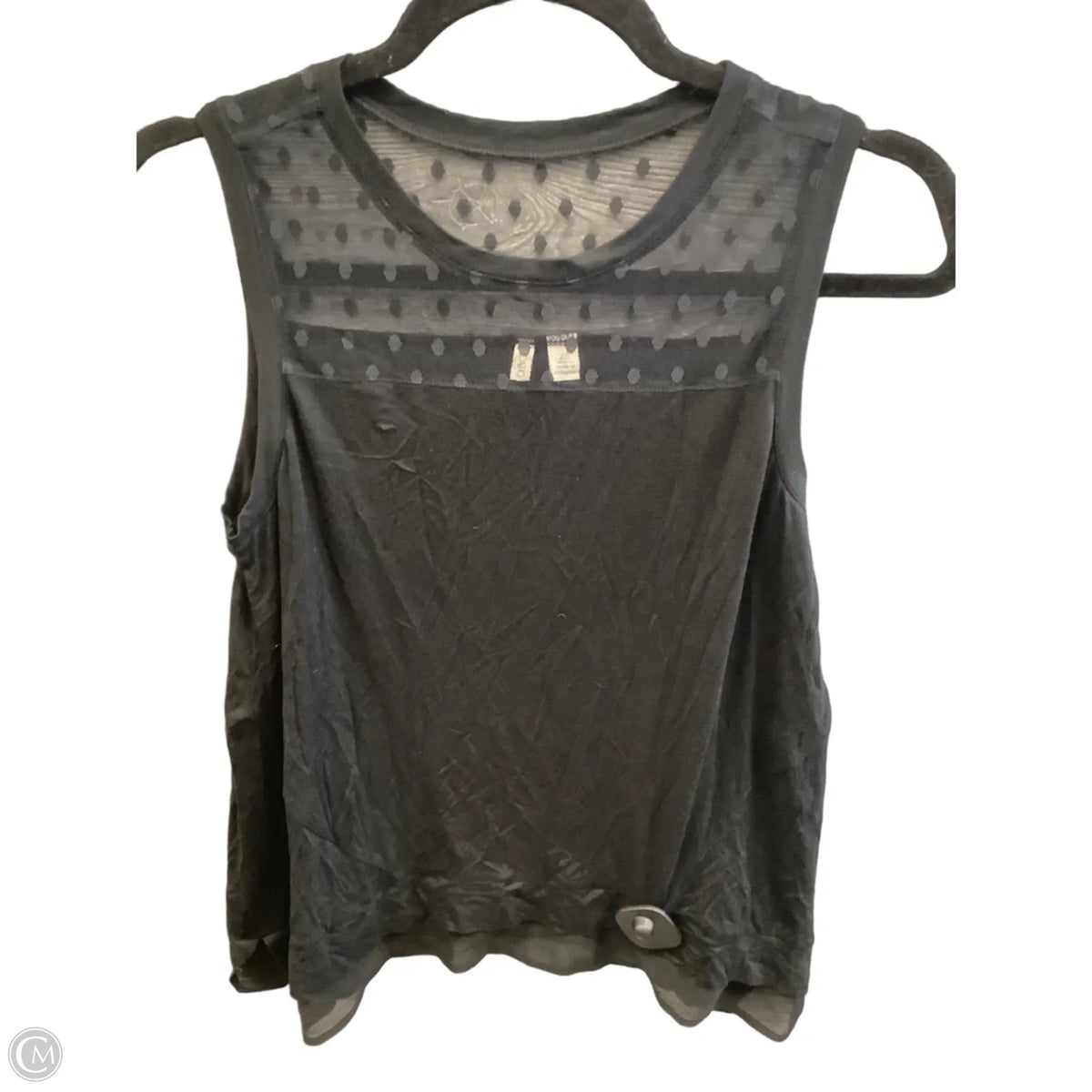 Top Sleeveless By Cato In Black, Size: Xs