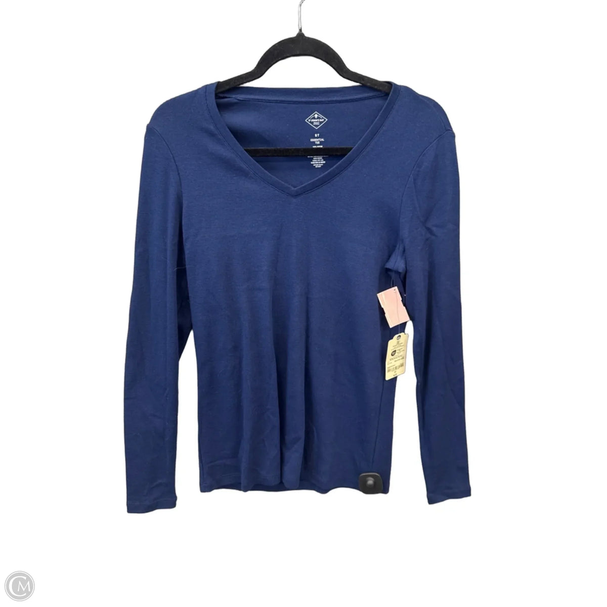 Top Long Sleeve Basic By St Johns Bay In Blue, Size: S