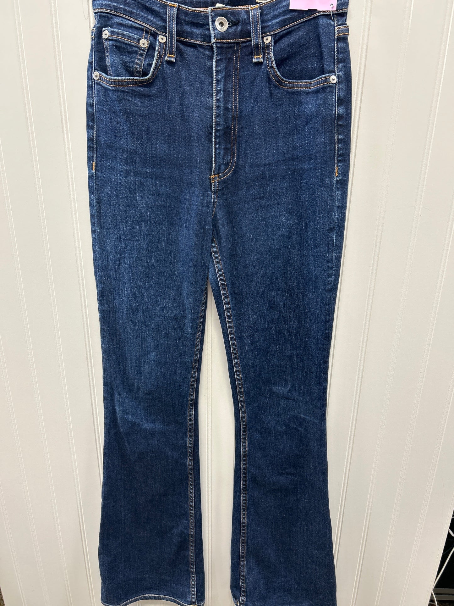 Jeans Flared By Rag And Bone In Blue Denim, Size:2