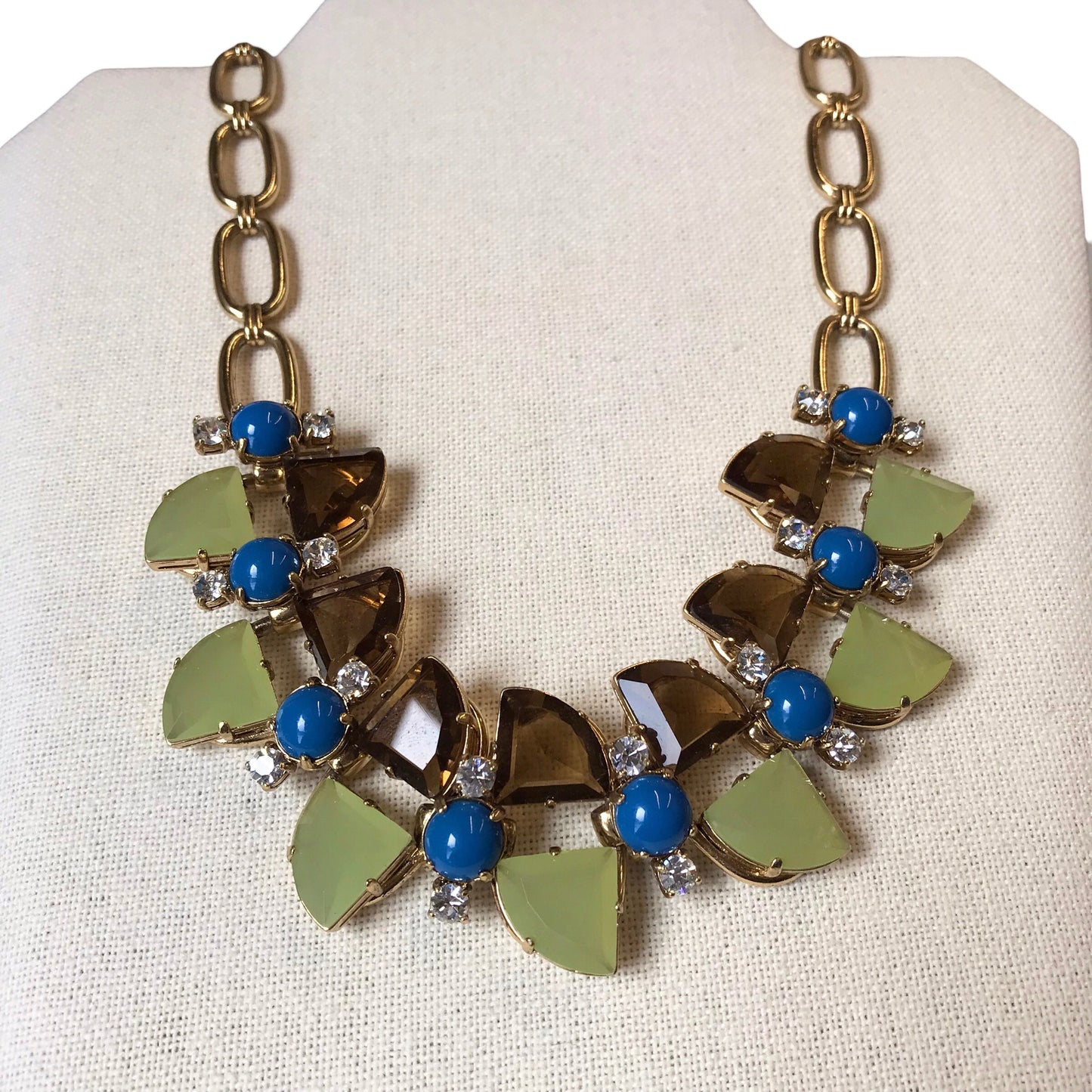 Necklace Statement By J. Crew In Blue & Green