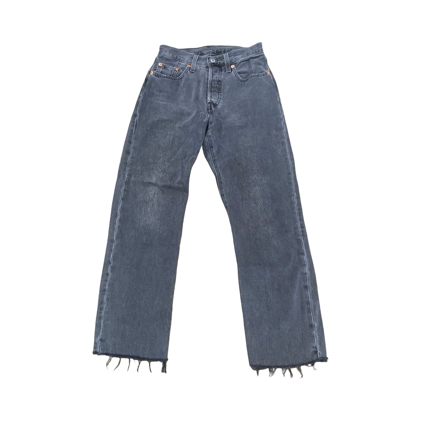 Jeans Straight By Levis In Black, Size:0