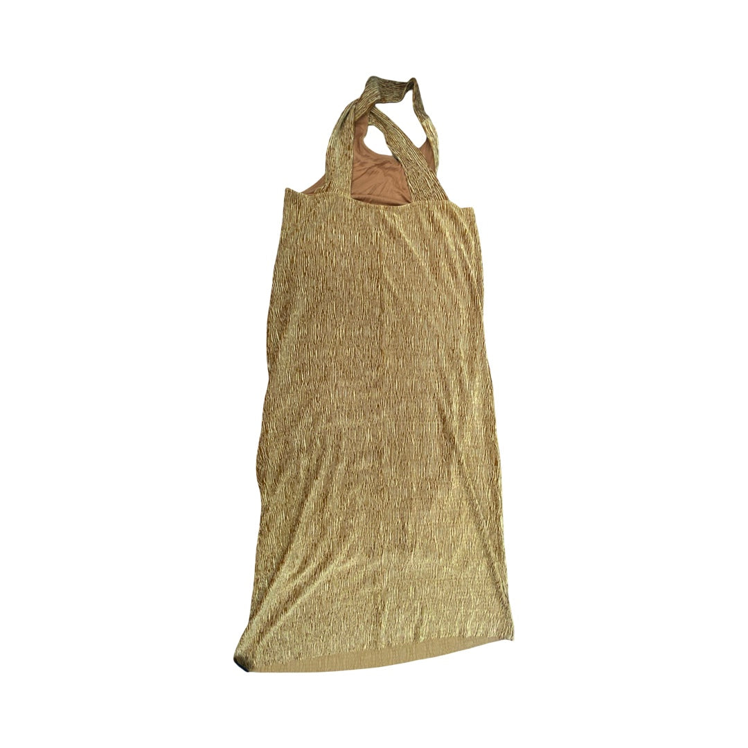 Dress Casual Maxi By Maeve In Gold, Size:S