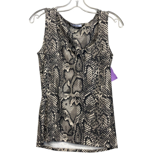 Top Sleeveless By Zara In Snakeskin Print, Size:M