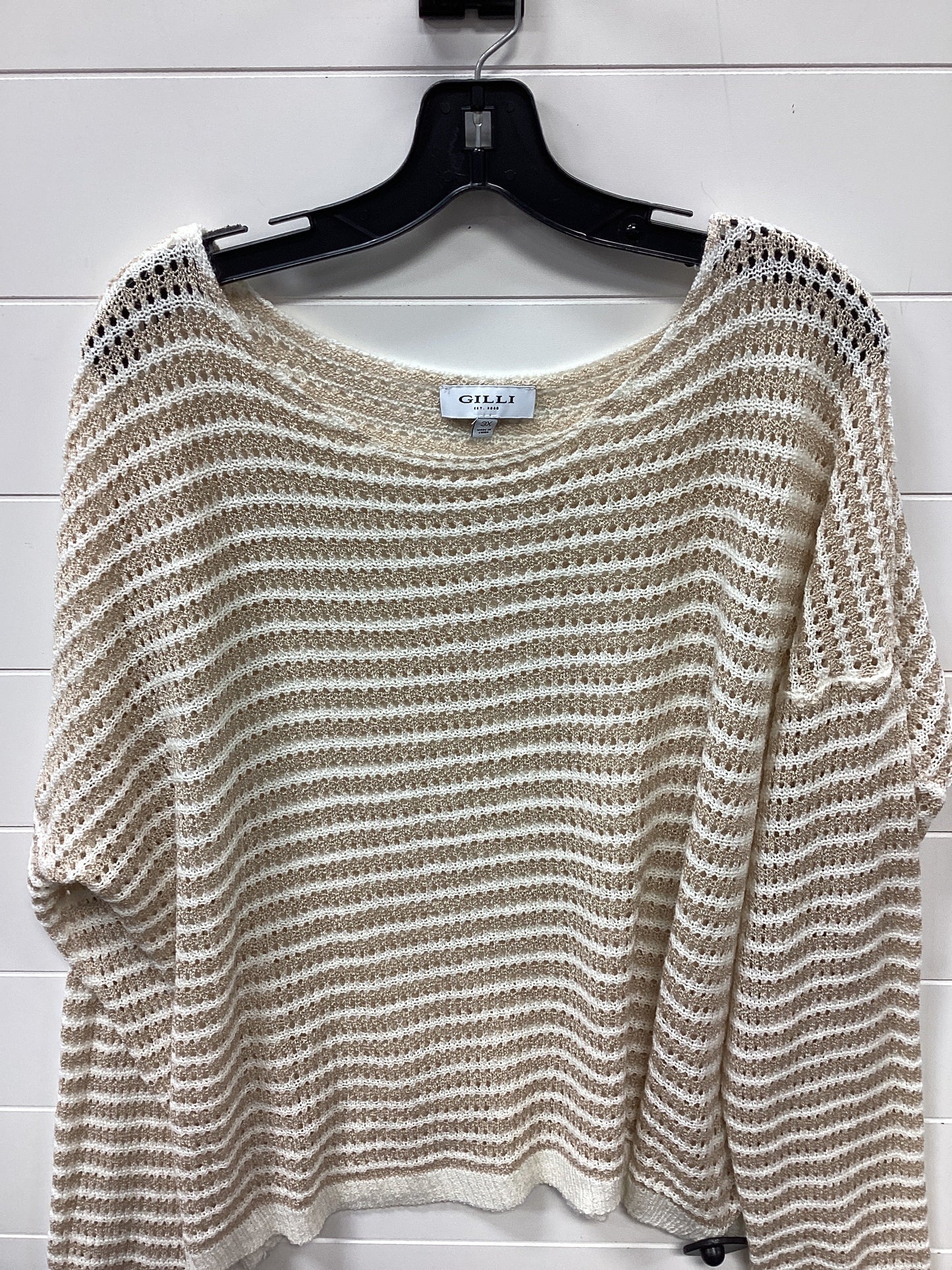 Top Ls By Gilli In Cream, Size:3X