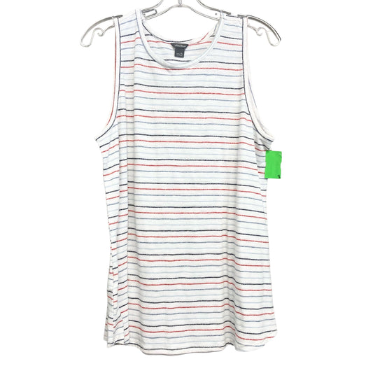 Top Sleeveless By Eddie Bauer In Striped Pattern, Size:L