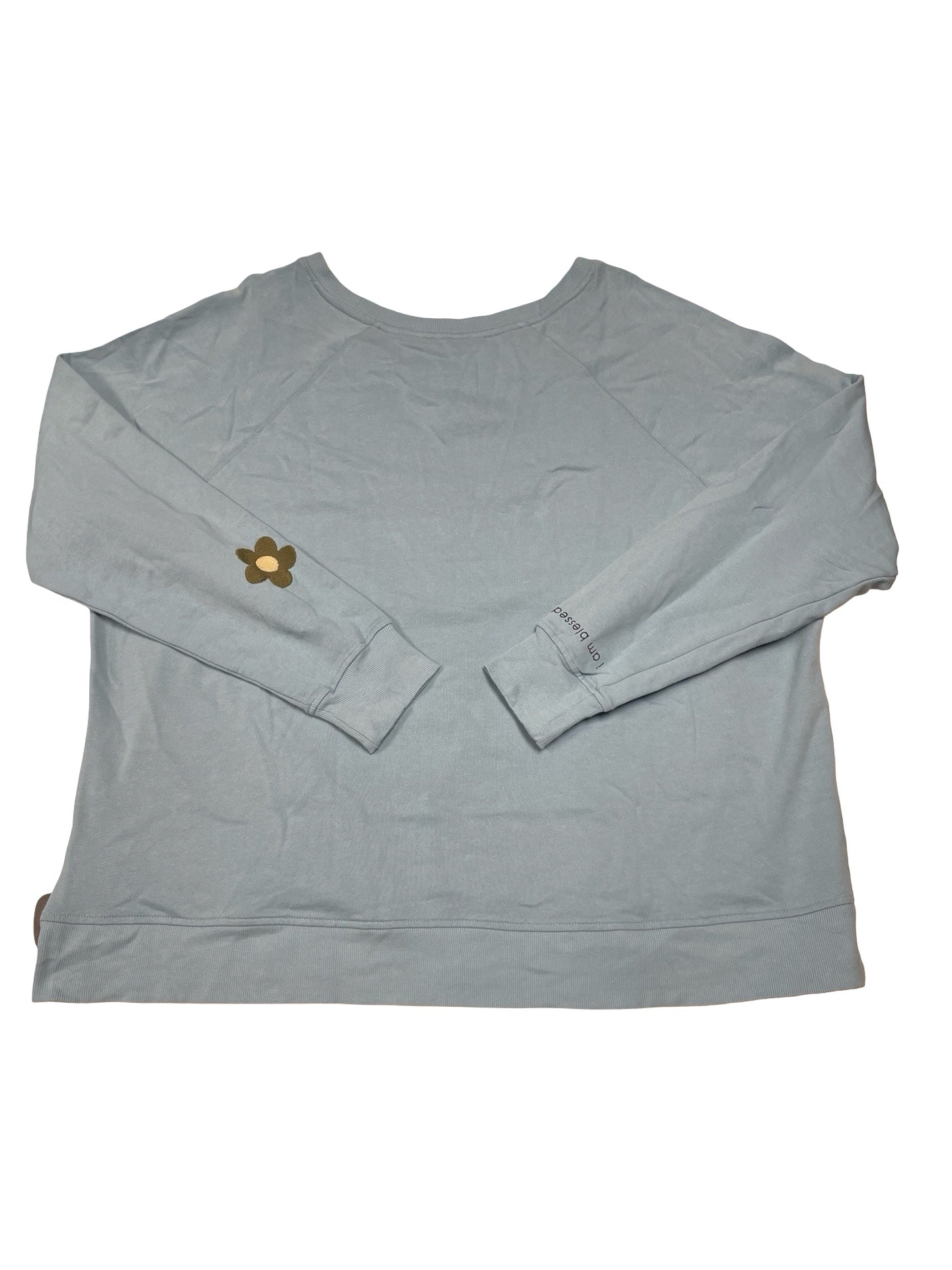 Sweatshirt Crewneck By Peace Love World In Blue & Brown, Size:1X