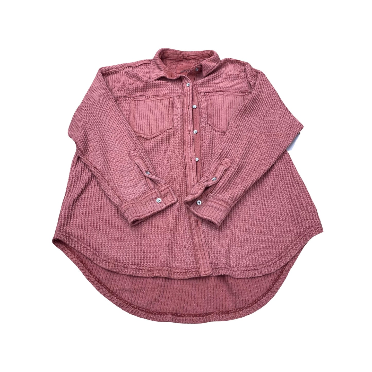 Jacket Shirt By Aerie In Red, Size:M