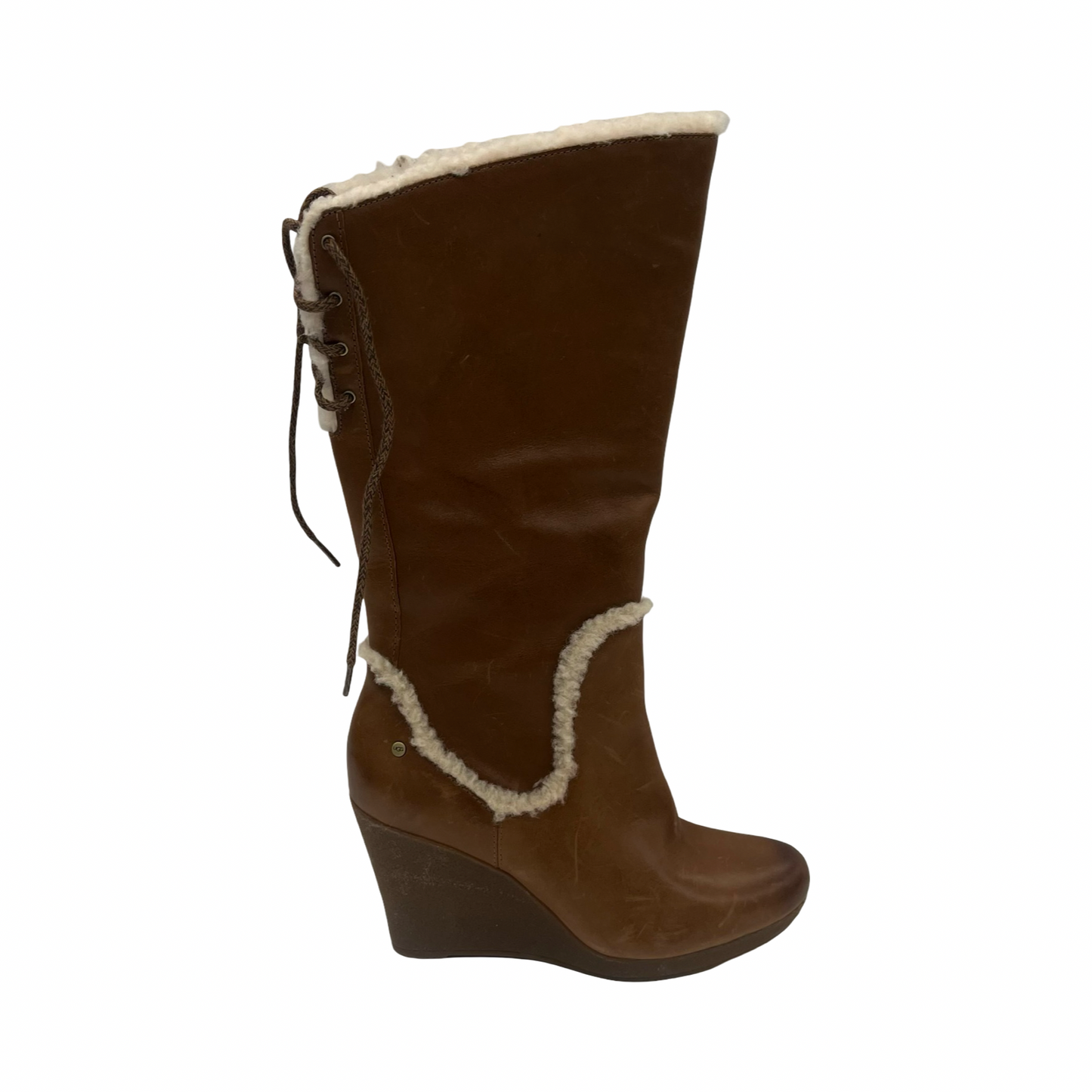 Boots Designer By Ugg In Brown, Size:7