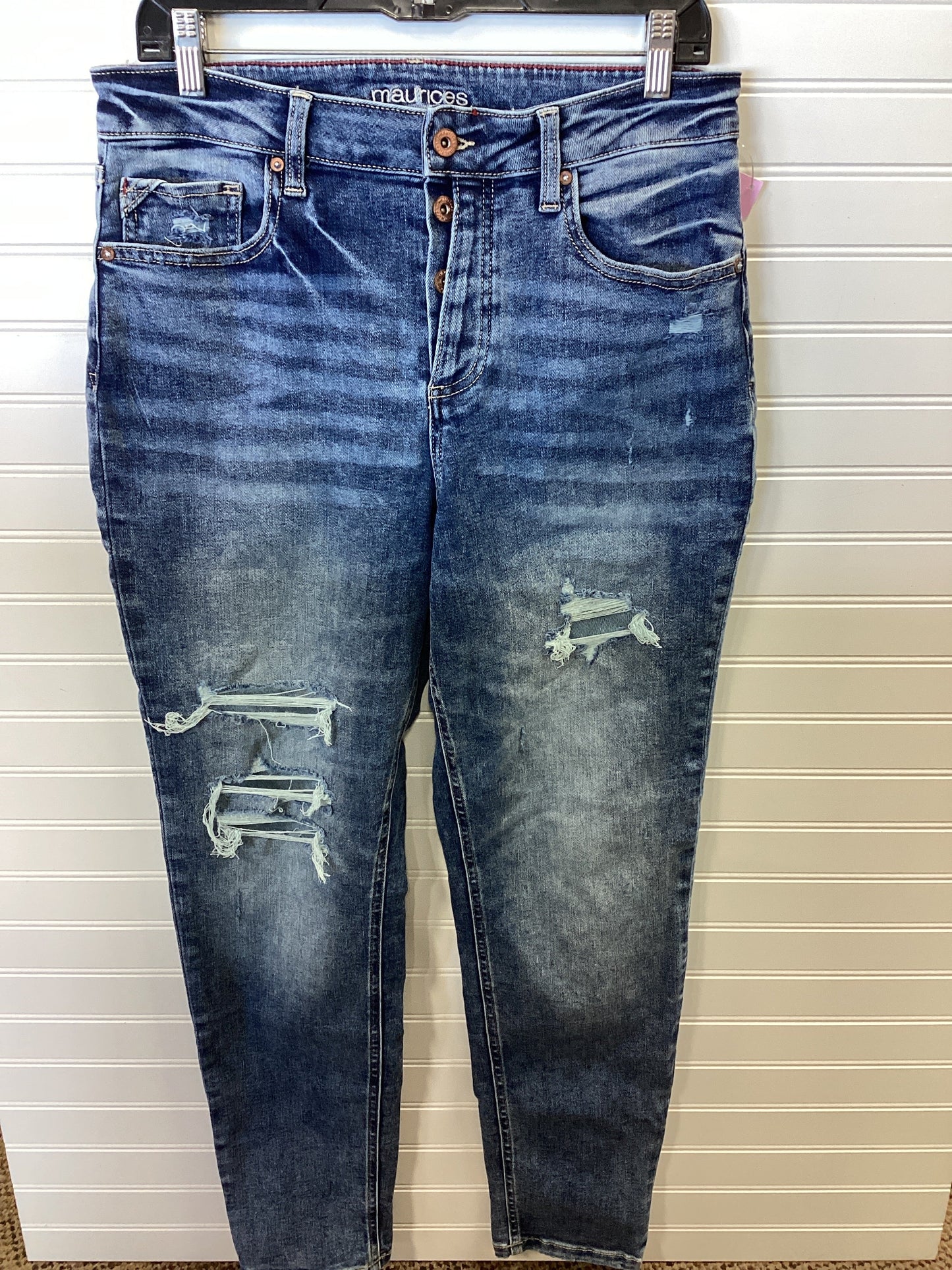 Jeans Straight By Maurices In Blue Denim, Size:10