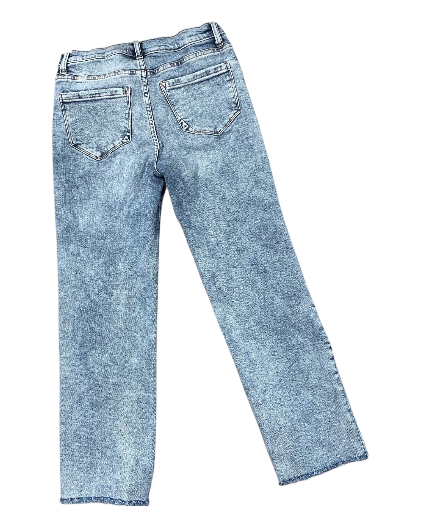 Jeans Cropped By Kensie In Blue Denim, Size:8