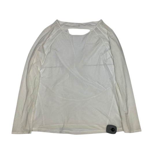 Athletic Top Ls Crewneck By Lululemon In Cream, Size:S