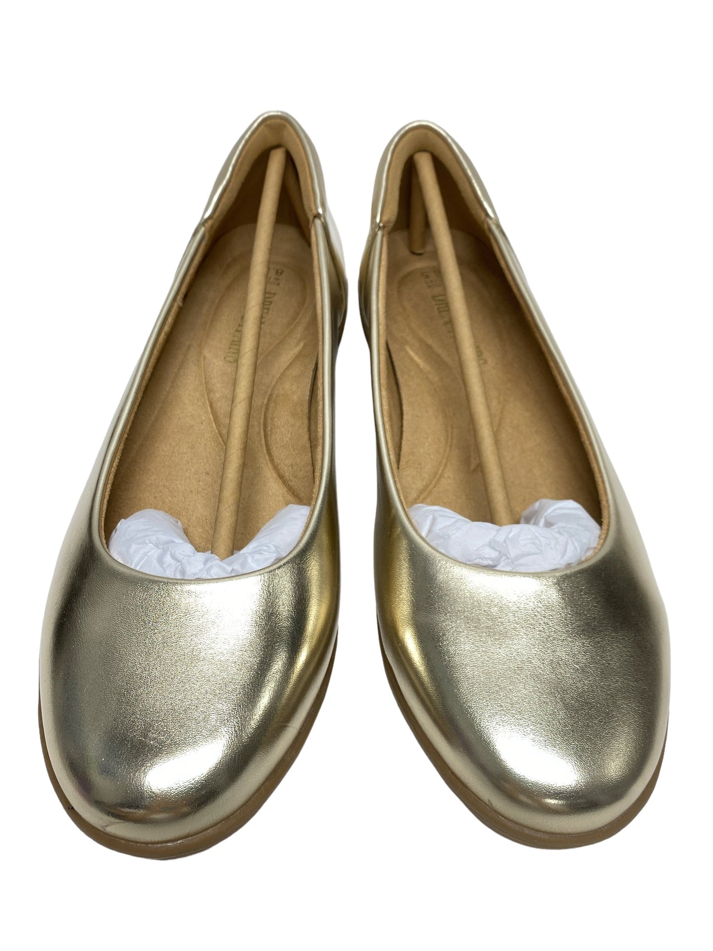 Gold Shoes Flats  Dream Paris, Size 8.5