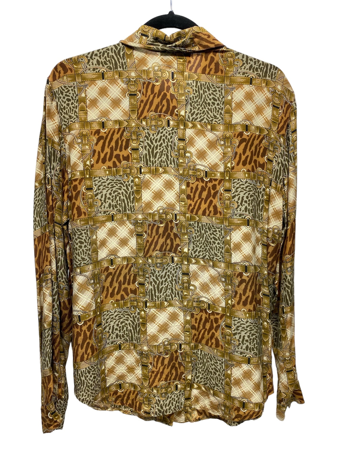 Top Long Sleeve By Clothes Mentor In Animal Print, Size: L