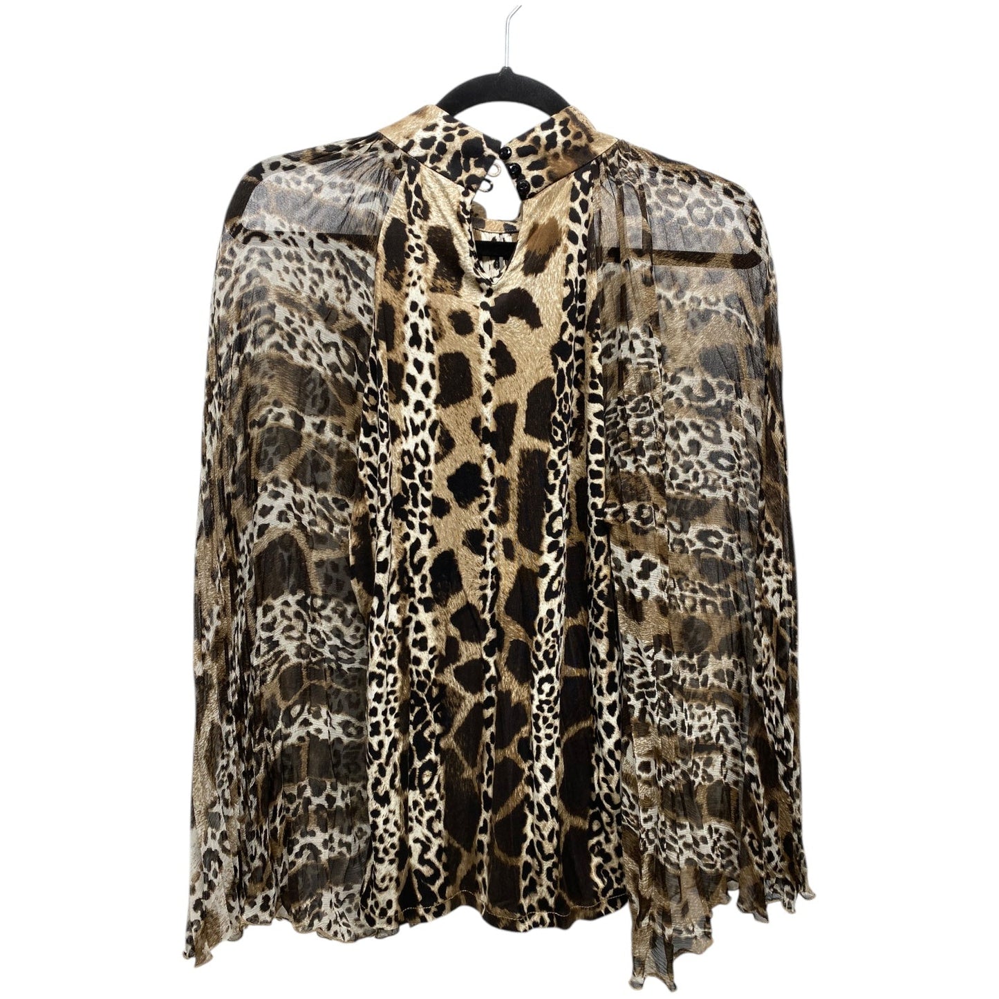 Top Long Sleeve By Alberto Makali In Animal Print, Size: M