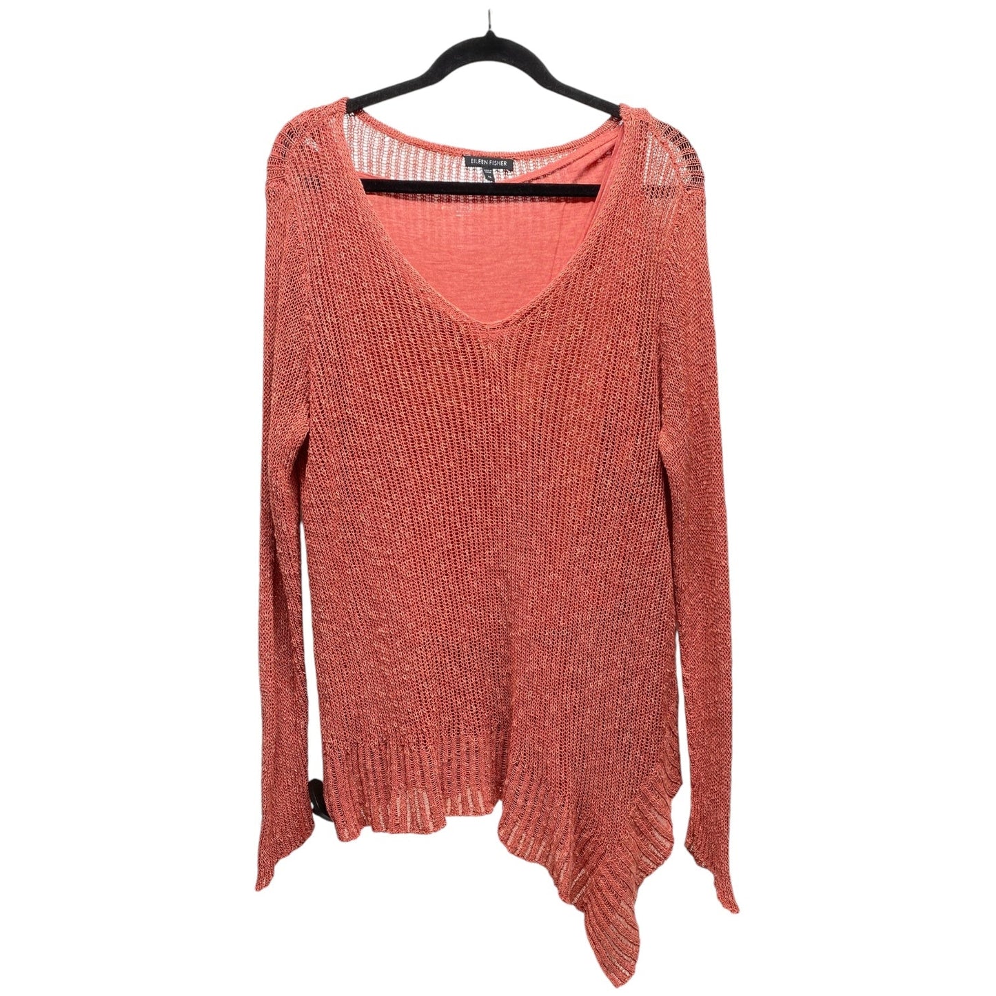 Sweater By Eileen Fisher In Coral, Size: Xl