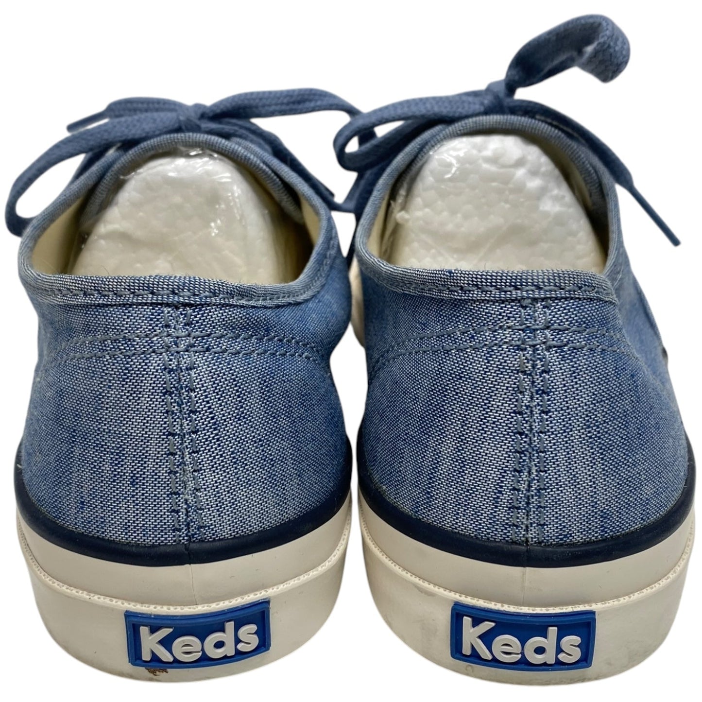 Shoes Sneakers By Keds In Blue Denim, Size: 7.5