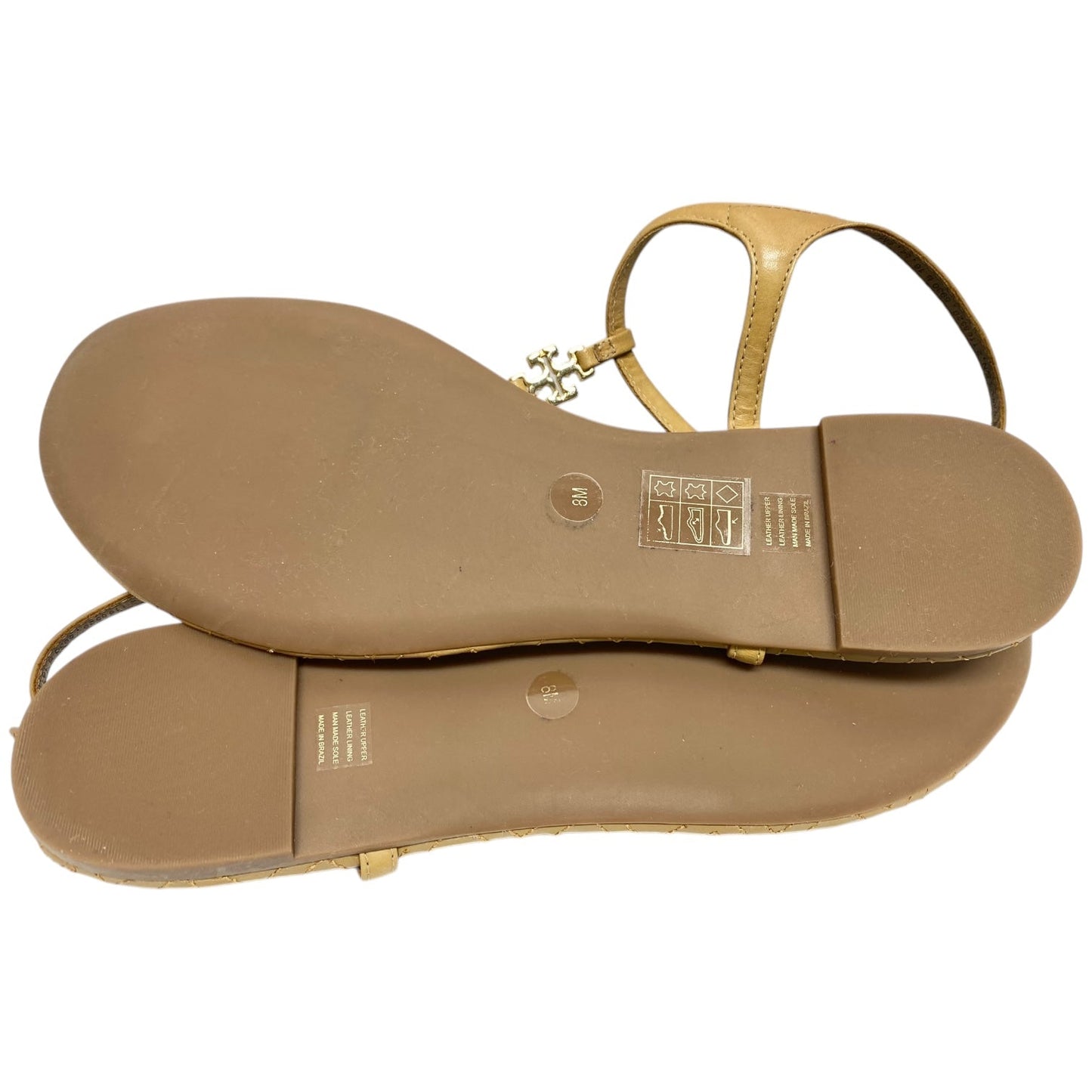 Sandals Flats By Tory Burch In Tan, Size: 8