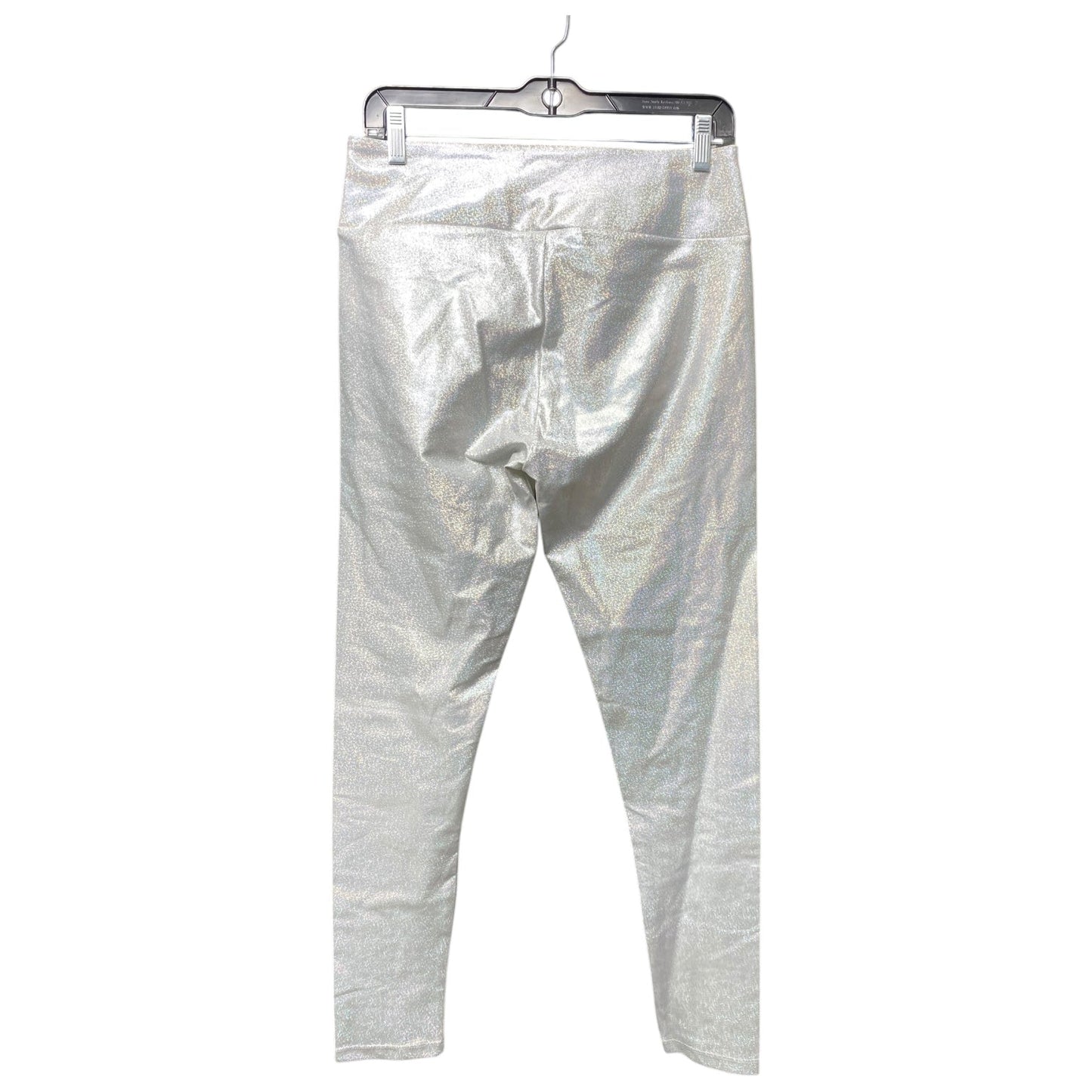 Athletic Leggings By Clothes Mentor In Silver, Size: L