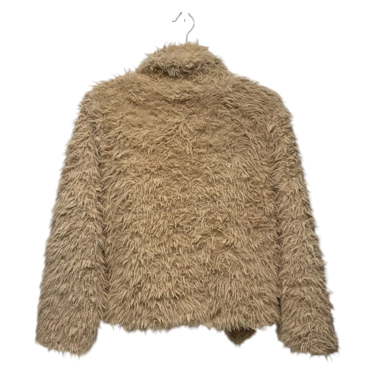 Coat Faux Fur & Sherpa By Little Lass In Beige, Size: Xl