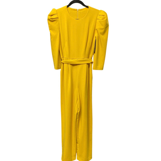 Jumpsuit By Calvin Klein In Yellow, Size: 6